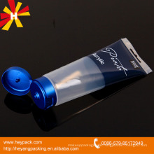 special sealing clear tube packaging with flip top cap